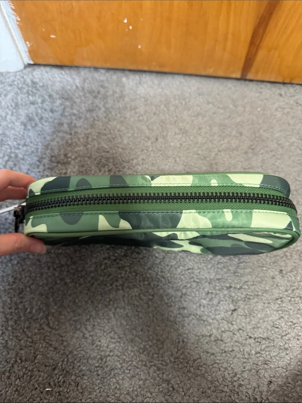 Stoney Clover Green Camouflage Zip Pouch